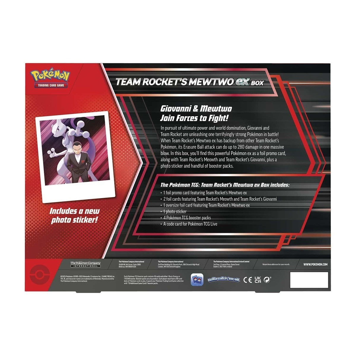Pokémon TCG: Team Rockets Mewtwo EX Box