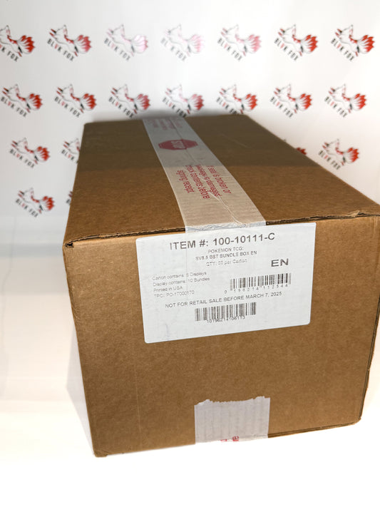 SEALED BOX CASE Pokémon TCG: Scarlet & Violet 8.5 - Prismatic Evolutions - 6 x Booster Bundle CDU